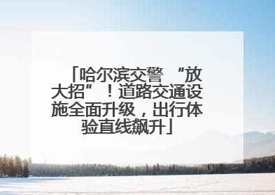 哈尔滨交警 “放大招”！道路交通设施全面升级，出行体验直线飙升