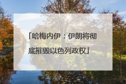 哈梅内伊：伊朗将彻底摧毁以色列政权