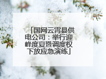 国网云霄县供电公司：举行迎峰度夏暨调度权下放应急演练