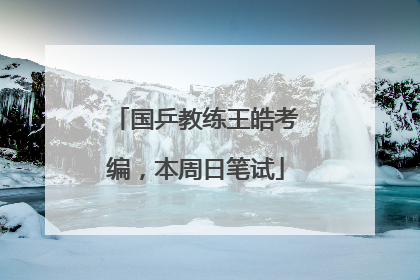 国乒教练王皓考编，本周日笔试