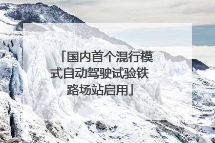 国内首个混行模式自动驾驶试验铁路场站启用