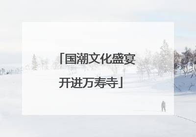 国潮文化盛宴开进万寿寺