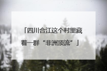 四川合江这个村里藏着一群“非洲顶流”