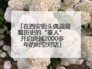 在西安街头偶遇背着历史的“秦人” 开启跨越2000多年的时空对话