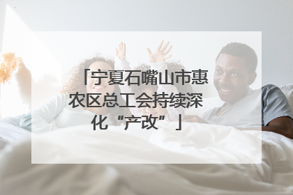 宁夏石嘴山市惠农区总工会持续深化“产改”