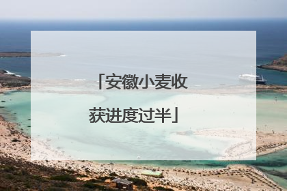 安徽小麦收获进度过半