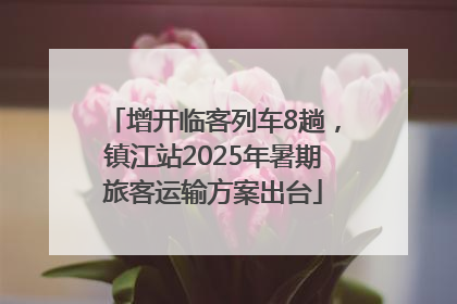 增开临客列车8趟，镇江站2025年暑期旅客运输方案出台