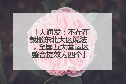 大润发：不存在裁撤东北大区说法，全国五大营运区整合提效为四个