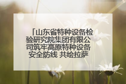 山东省特种设备检验研究院集团有限公司筑牢高原特种设备安全防线 共绘拉萨美好生活画卷