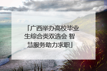 广西举办高校毕业生综合类双选会 智慧服务助力求职