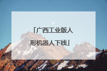 广西工业版人形机器人下线