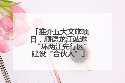 推介五大文旅项目，顺德龙江诚邀“环两江先行区”建设“合伙人”