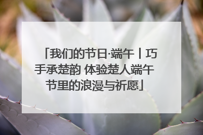 我们的节日·端午丨巧手承楚韵 体验楚人端午节里的浪漫与祈愿