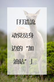 打造流动党员身边的“加油站”