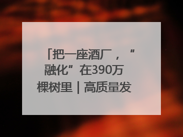 把一座酒厂，“融化”在390万棵树里｜高质量发展看川酒｜舍得酒｜舍得酒业｜舍得老酒｜沱牌酒