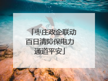 枣庄政企联动百日清障保电力通道平安