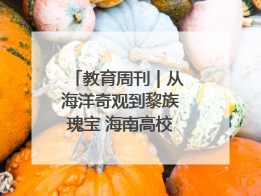 教育周刊｜从海洋奇观到黎族瑰宝 海南高校博物馆很有料
