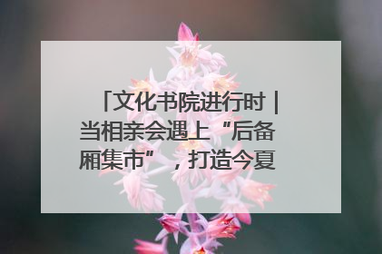 文化书院进行时｜当相亲会遇上“后备厢集市”，打造今夏独有的浪漫