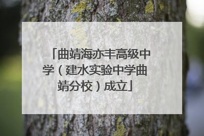 曲靖海亦丰高级中学（建水实验中学曲靖分校）成立