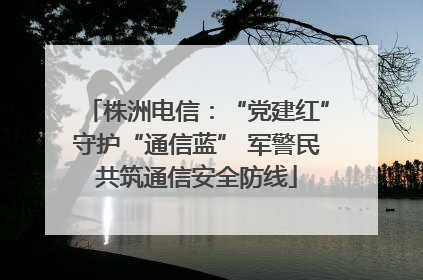 株洲电信：“党建红”守护“通信蓝” 军警民共筑通信安全防线