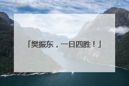樊振东，一日四胜！