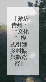 潍坊青州：“文化+”模式引领乡村振兴新路径