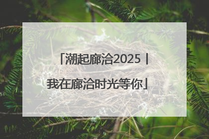 潮起廊洽2025丨我在廊洽时光等你