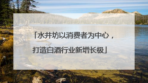 水井坊以消费者为中心，打造白酒行业新增长极