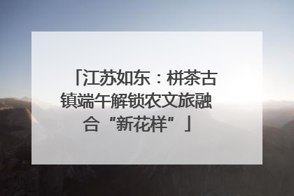 江苏如东：栟茶古镇端午解锁农文旅融合“新花样”