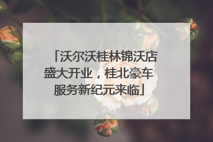 沃尔沃桂林锦沃店盛大开业，桂北豪车服务新纪元来临