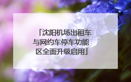 沈阳机场出租车与网约车停车功能区全面升级启用