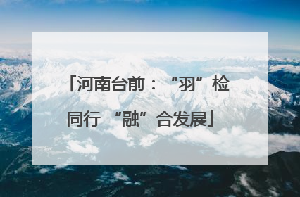 河南台前：“羽”检同行 “融”合发展