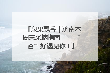泉果飘香｜济南本周末采摘指南——“杏”好遇见你！