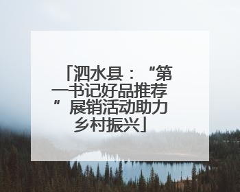 泗水县：“第一书记好品推荐”展销活动助力乡村振兴