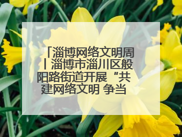 淄博网络文明周丨淄博市淄川区般阳路街道开展“共建网络文明 争当般阳好网民”主题宣讲活动
