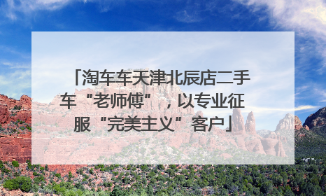 淘车车天津北辰店二手车“老师傅”，以专业征服“完美主义”客户