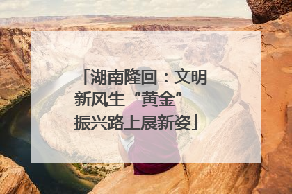 湖南隆回：文明新风生“黄金” 振兴路上展新姿