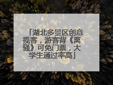湖北多景区创意揽客，游客背《离骚》可免门票，大学生通过率高