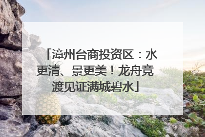 漳州台商投资区：水更清、景更美！龙舟竞渡见证满城碧水