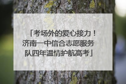 考场外的爱心接力！济南一中信合志愿服务队四年温情护航高考