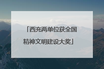 西充两单位获全国精神文明建设大奖