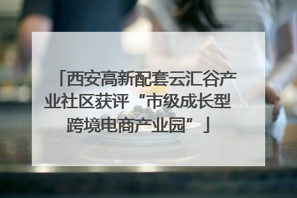 西安高新配套云汇谷产业社区获评“市级成长型跨境电商产业园”