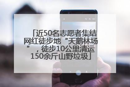 近50名志愿者集结网红徒步地“天鹅林场”，徒步10公里清运150余斤山野垃圾