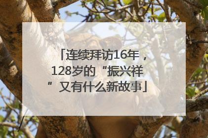 连续拜访16年，128岁的“振兴祥”又有什么新故事