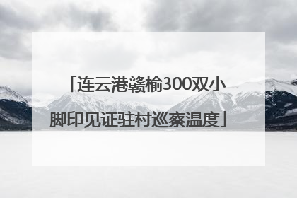 连云港赣榆300双小脚印见证驻村巡察温度