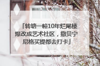 转塘一幢10年烂尾楼爆改成艺术社区，撒贝宁尼格买提都去打卡