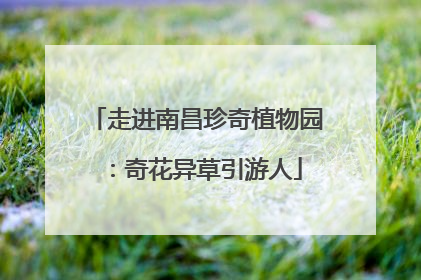 走进南昌珍奇植物园：奇花异草引游人