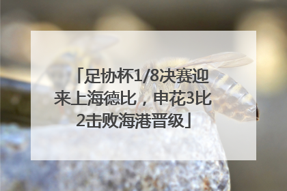 足协杯1/8决赛迎来上海德比，申花3比2击败海港晋级
