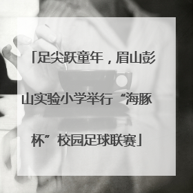 足尖跃童年，眉山彭山实验小学举行“海豚杯”校园足球联赛
