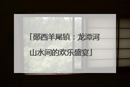 郧西羊尾镇：龙潭河山水间的欢乐盛宴